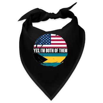 Bahamas Karibik Insel Atlantik Sommer Geschenk - Bandana - Schwarz - Vorne