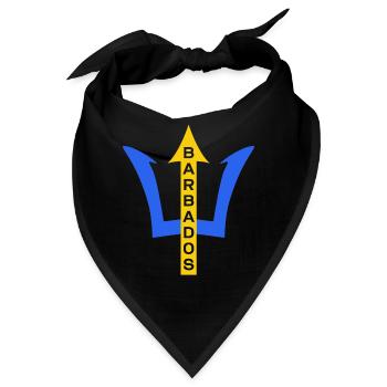 Barbados Karibik Bajan Urlaub Geschenk - Bandana - Schwarz - Vorne
