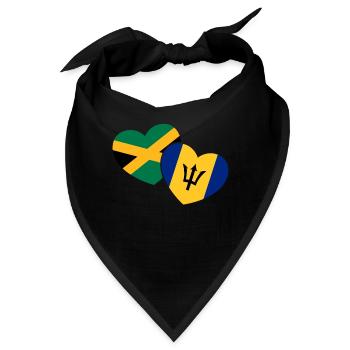 Barbados Karibik Bajan Urlaub Geschenk - Bandana - Schwarz - Vorne
