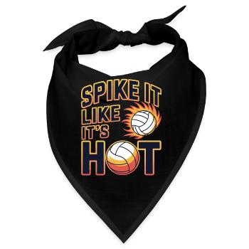 Volleyballspieler Und Fan Spike Servieren - Bandana - Schwarz - Vorne