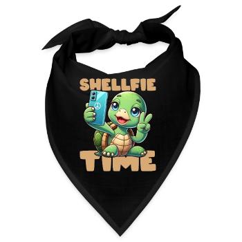 SHELLFIE-ZEIT! - Bandana - Schwarz - Vorne