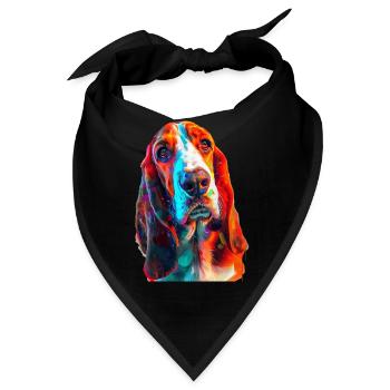 Basset - Bandana - Schwarz - Vorne