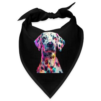 Dalmatiner - Bandana - Schwarz - Vorne