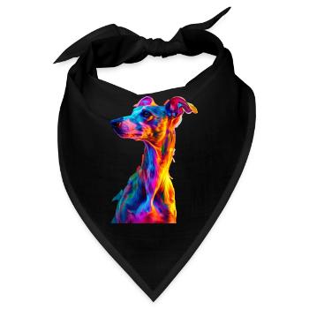 Whippet - Bandana - Schwarz - Vorne