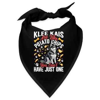 Alaskan Klee Kai - Bandana - Schwarz - Vorne