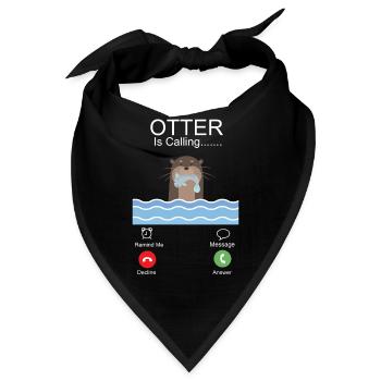 Otter Phone Display Otter Is - Bandana - Schwarz - Vorne