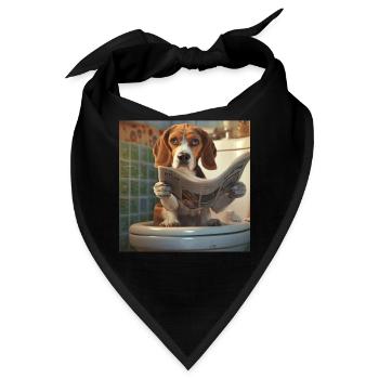 Beagle - Bandana - Schwarz - Vorne