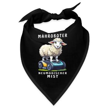 SCHAF MÄHROBOTER NEUMODISCHER MIST - Bandana - Schwarz - Vorne