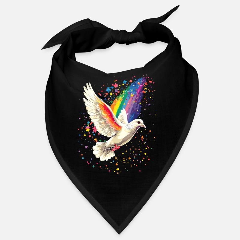 Taube Weiß Frieden Peace Ringeltaube Weiße Tauben Bandana