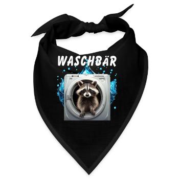 WASCHBÄR - Bandana - Schwarz - Vorne
