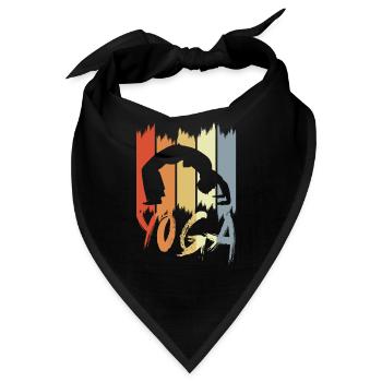 Vintage Yoga - Bandana - Schwarz - Vorne