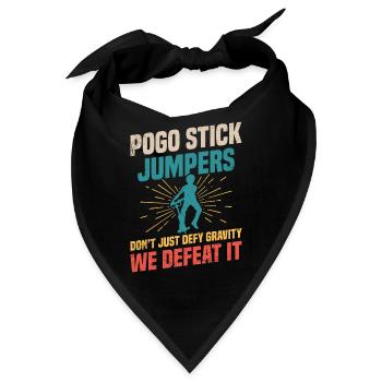 Pogo-stick-jumper Trotzen Nicht Nur Der - Bandana - Schwarz - Vorne