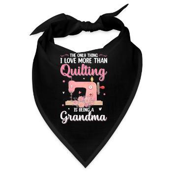 Quilten Nähen Nähen Oma Quilten ist eine Oma sein - Bandana - Schwarz - Vorne