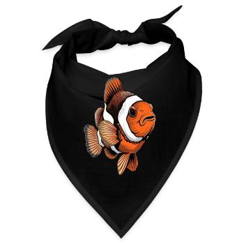 Clownfisch - Bandana - Schwarz - Vorne