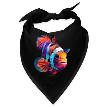 Clownfisch - Bandana - Schwarz - Vorne
