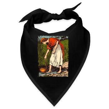 Mittelalterliches Leben am Fluss - Bandana - Schwarz - Vorne