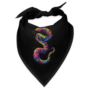 Wurm - Bandana - Schwarz - Vorne