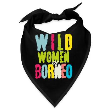 wilde Frau von Borneo Malaysian Asien insel - Bandana - Schwarz - Vorne