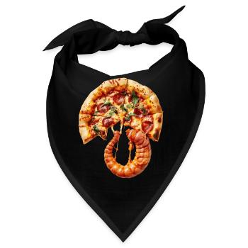 Wurm - Bandana - Schwarz - Vorne
