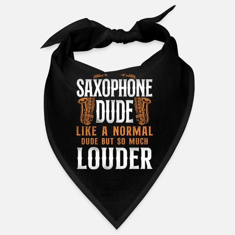 Saxophone Saxophone Dude Like A - Bandana - Schwarz