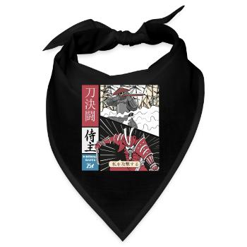 Meisterschwertkämpfer Katana vs Schusswaffe - Bandana - Schwarz - Vorne