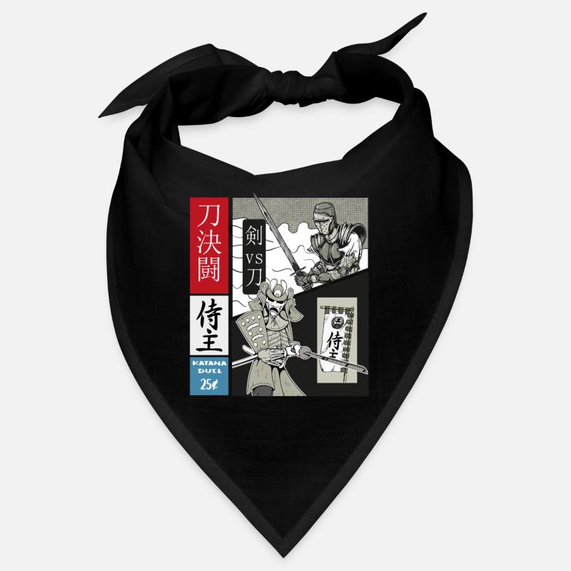 Samurai Duell Katana vs. schweres Schwert Bandana