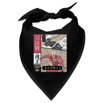 Katana Duell Ninja vs Samurai - Bandana - Schwarz - Vorne