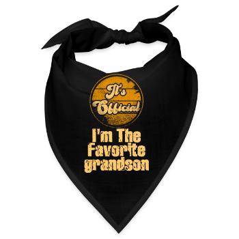 Es ist offiziell, ich bin der Lieblingsenkel - Bandana - Schwarz - Vorne