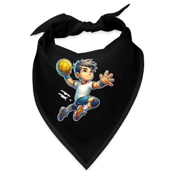 Handball Handballer - Bandana - Schwarz - Vorne