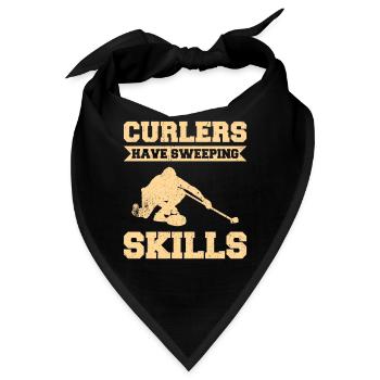 Curling Sport Curling - Bandana - Schwarz - Vorne