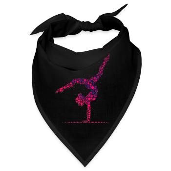 Gymnastik Gymnast Akrobatik Gymnastin - Bandana - Schwarz - Vorne