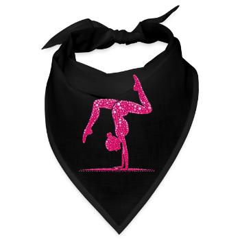 Gymnastik Gymnast Akrobatik Gymnastin - Bandana - Schwarz - Vorne