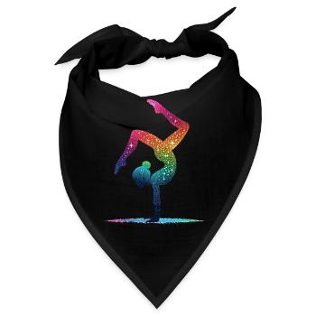 Gymnastik Gymnast Akrobatik Gymnastin - Bandana - Schwarz - Vorne