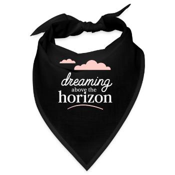 Wolkenblick, Entspannender Himmel, Verträumte - Bandana - Schwarz - Vorne