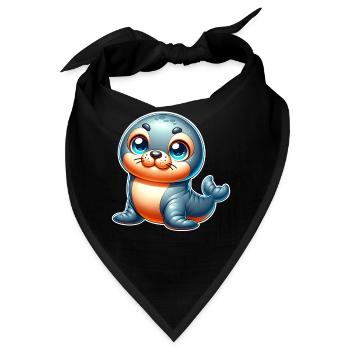 Robbe Seehund - Bandana - Schwarz - Vorne