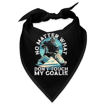 Eishockey Torwart Eishockey Torhüter - Bandana - Schwarz - Vorne