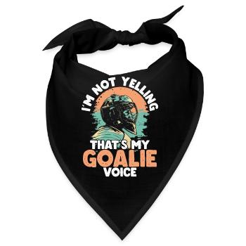 Eishockey Torwart Eishockey Torhüter - Bandana - Schwarz - Vorne