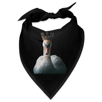 Schwan - Bandana - Schwarz - Vorne