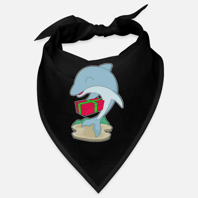 Dolphin Christmas Package Bandana