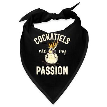 Cockatiel Gifts - Bandana - Schwarz - Vorne