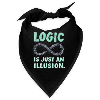 Surreale Kunst Humor Traumhafte Bilder Schwebend - Bandana - Schwarz - Vorne