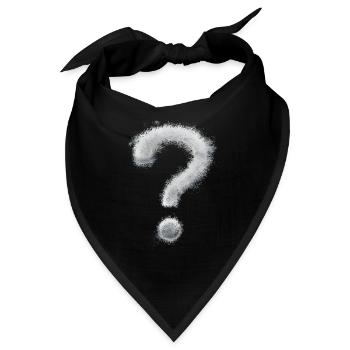Fragezeichen - Bandana - Schwarz - Vorne