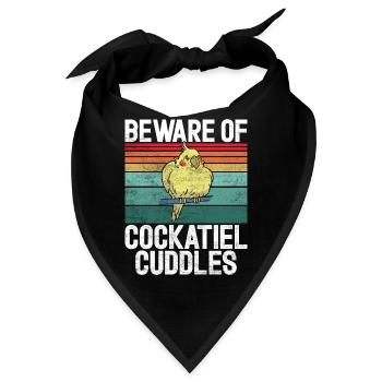 Cockatiel Gifts - Bandana - Schwarz - Vorne
