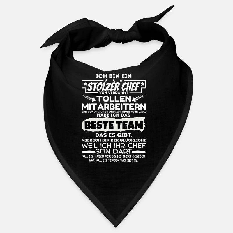 stolzer Chef von verdammt naiven Mitarbeitern Bandana