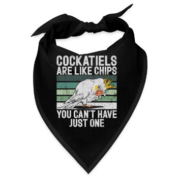 Cockatiel Gifts - Bandana - Schwarz - Vorne