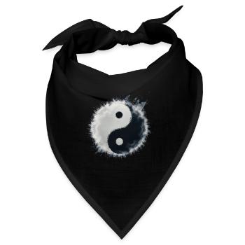 Yin Yang - Bandana - Schwarz - Vorne