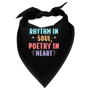 Poetry Slam Schriftsteller Poet Literatur Slam - Bandana - Schwarz - Vorne
