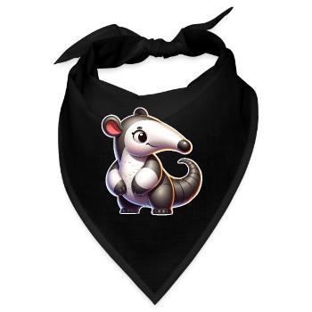Ameisenbär - Bandana - Schwarz - Vorne