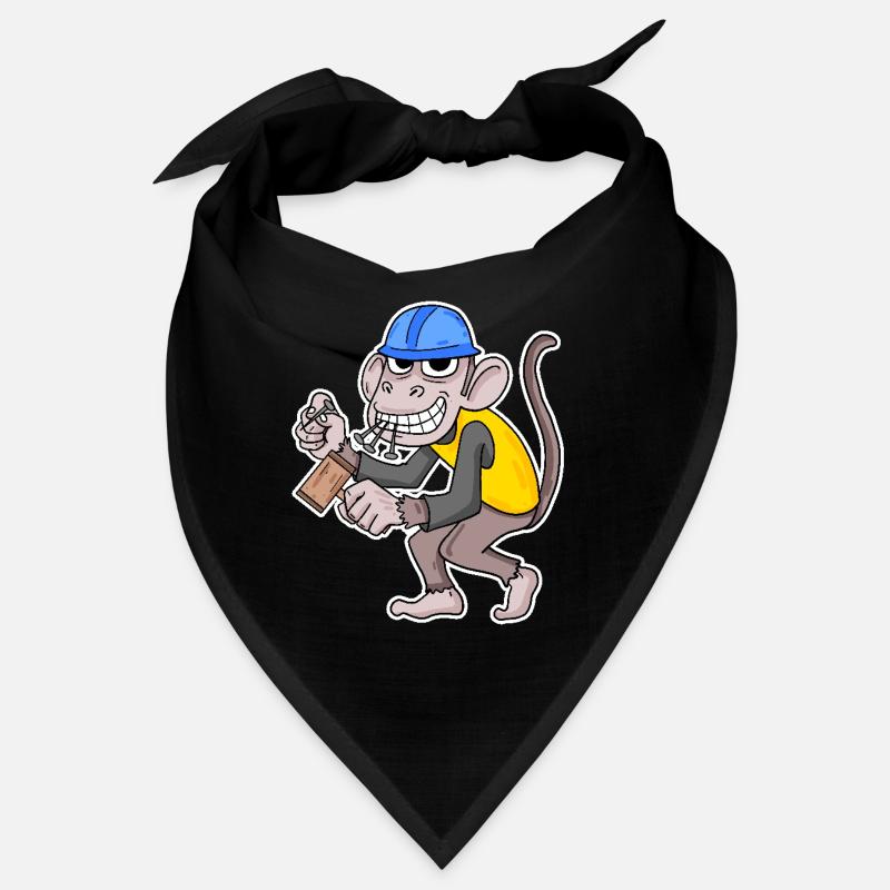 Singe de chantier drôle d’artisan Bandana