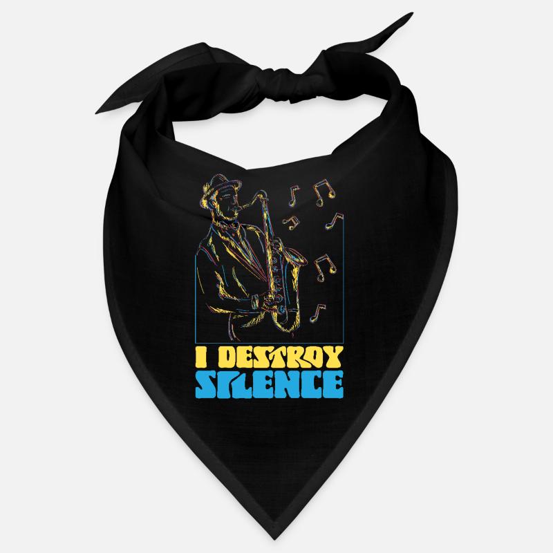 Saxophone I Destroy Silence Bandana